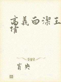 高义白洁王申孙倩封面