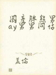 国产胖熊男男gay男男网站