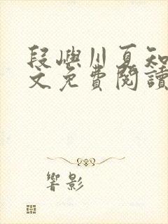 段屿川夏知瑜全文免费阅读