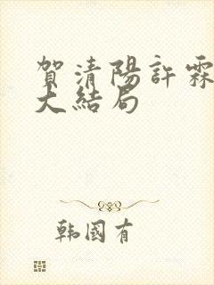 贺清阳许霖小说大结局