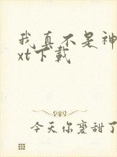 我真不是神仙txt下载封面