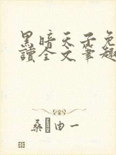 黑暗天子免费阅读全文笔趣阁