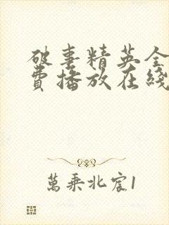 破事精英全集免费播放在线观看封面