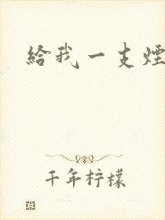 给我一支烟小说