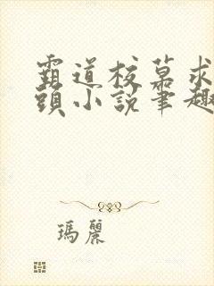 霸道校草求我回头小说笔趣阁