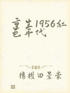 重生1956红色年代封面