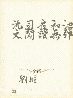 沈司夜和池茵全文阅读无弹窗笔趣阁