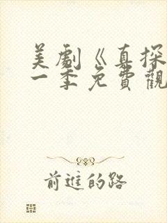 美剧《真探》第一季免费观看全封面