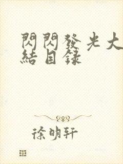 闪闪发光大团圆结目录