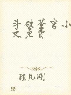 斗破苍穹小说全文免费封面