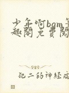 少年啊bgm笔趣阁免费阅读封面