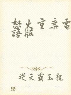 怒火重案电影国语版