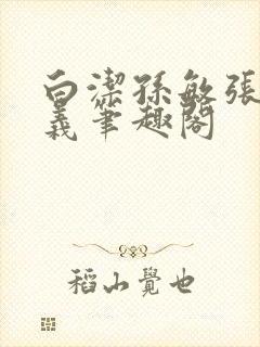 白洁孙敏张倩高义笔趣阁封面