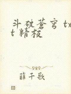 斗破苍穹 txt 精校