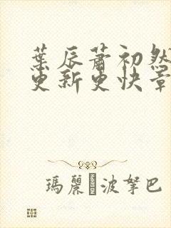 叶辰萧初然刚刚更新更快章节