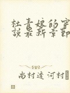 杜青娘的穿越小说最新章节更新