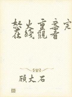 怒火重案完整版在线观看