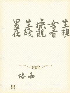 男生操女生下面在线观看视频