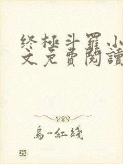 终极斗罗小说全文免费阅读无弹窗