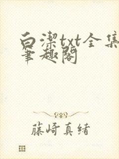 白洁txt全集笔趣阁