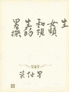 男生和女生一起操的视频