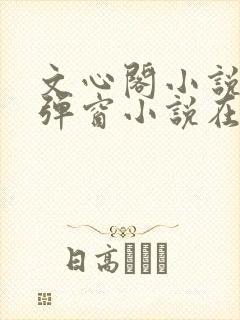 文心阁小说_无弹窗小说在线免费阅读