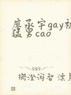 廖承宇gay被猛男cao