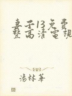 妻子13免费完整高清电视剧在线看