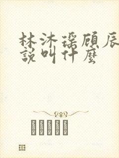 林沐瑶顾辰的小说叫什么