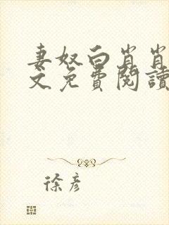 妻奴白肖肖类全文免费阅读笔趣阁封面