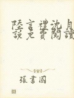 陆言礼沈月慈小说免费阅读最新章节封面