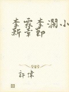 李霖李澜小说最新章节封面