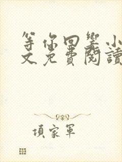 等你回响小说全文免费阅读最新章节封面