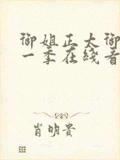 御姐正太御姐第一季在线看全集