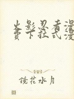 火影忍者漫画免费下拉式漫画封面