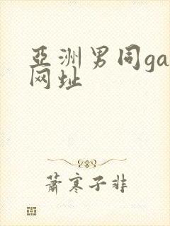 亚洲男同gay网址