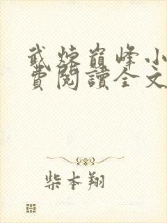 武炼巅峰小说免费阅读全文无窗口封面