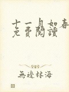 十一月如春小说免费阅读