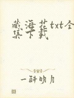 藏海花txt全集下载