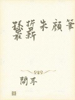 孙哲朱颜笔趣阁最新