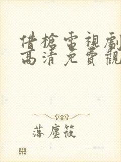 借枪电视剧全集高清免费观看封面