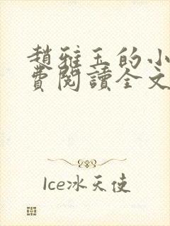 赵雅玉的小说免费阅读全文最新章节