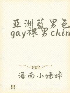 亚洲蓝男色男摄gay裸男china封面