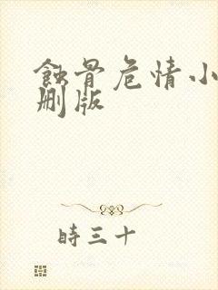 蚀骨危情小说未删版