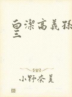 白洁高义孙倩陈三