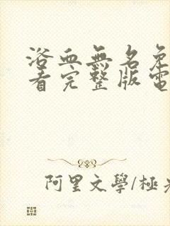 浴血无名免费观看完整版电影国语