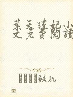 叶天瑾妃小说全文免费阅读笔趣阁