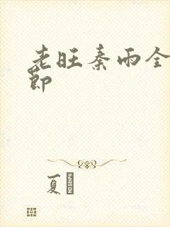 老旺秦雨全部章节