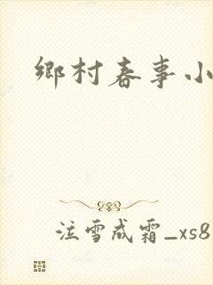 乡村春事小说