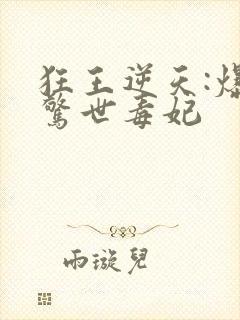 狂王逆天:爆宠惊世毒妃